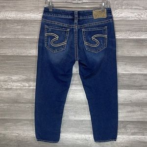 Silver Suki Mid Capri Joga Jeans